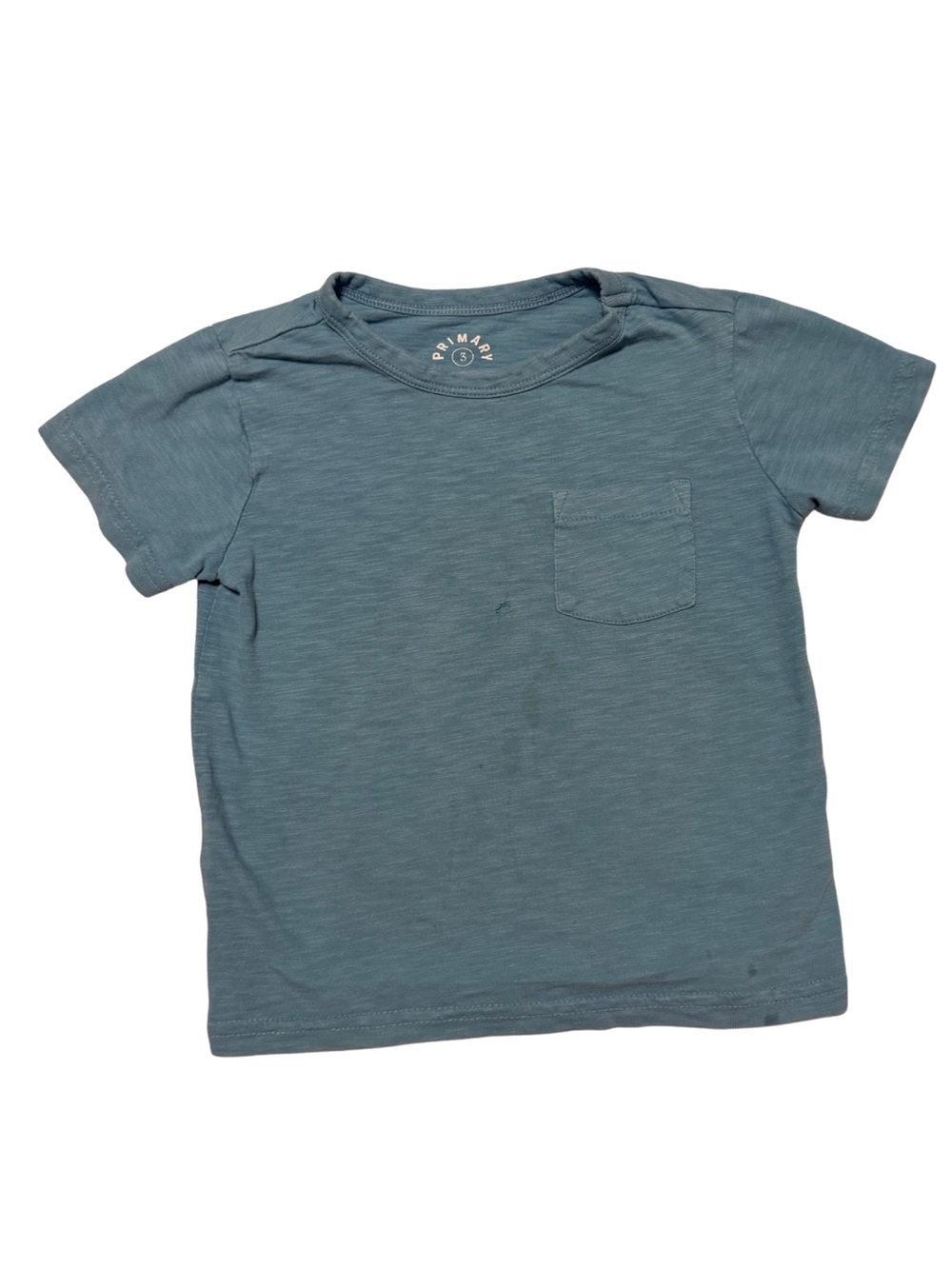 (5 for $10) | Primary - kids weathered slub pocket tee dusty blue 3T